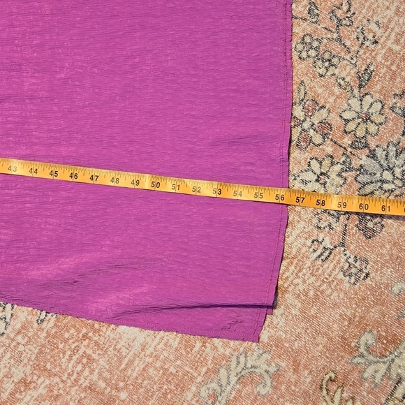 Taylor Pink V-Neck Sleeveless Tie Waist Lined 2 Pocket Maxi Dress Size Small - Picture 13 of 14